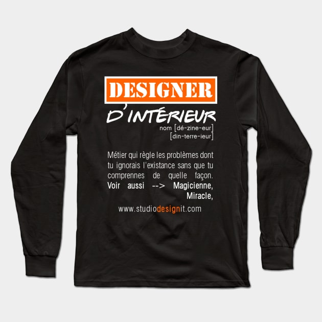 designer shirt french Long Sleeve T-Shirt by PolygoneMaste